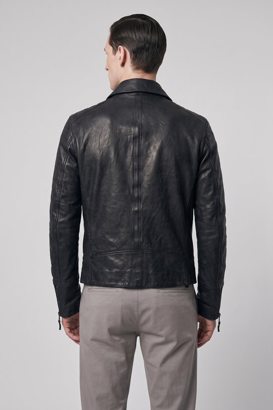 Lederjacke W26-10-2 LR Chiodo black, Layer-0