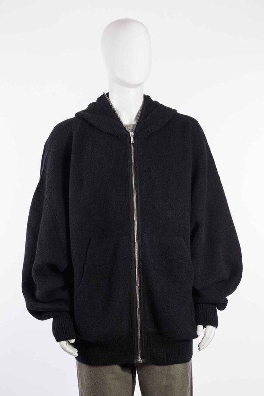 Jacke RU02F4687 KWP GIM HUN HOODIE black, Rick Owens