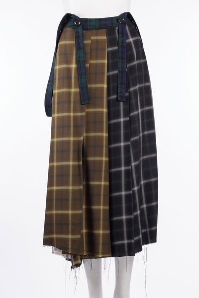 Rock 262_WSK009_TCHKMLT pleated skirt multi, SONG FOR THE MUTE