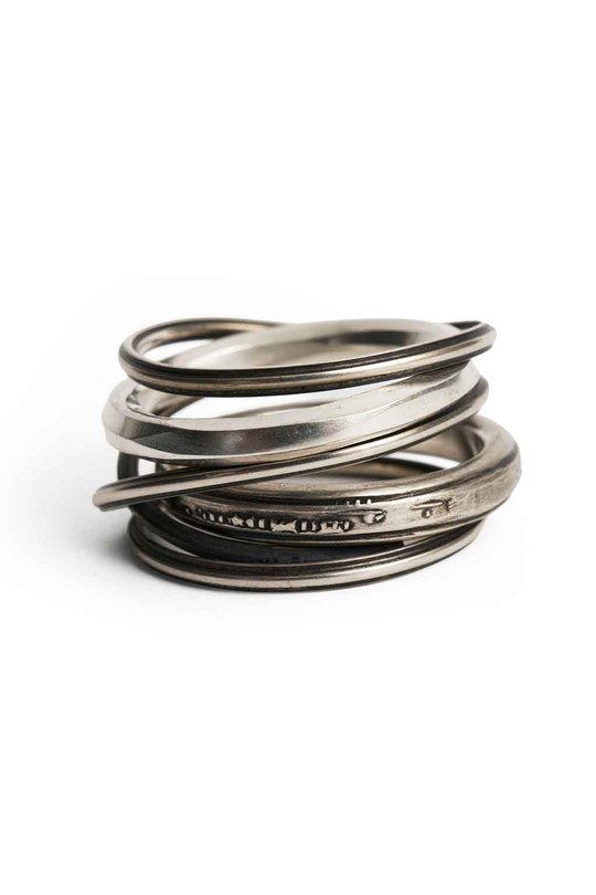 Ring M1192 3 Ring Combination Unity silver, Werkstatt Muenchen