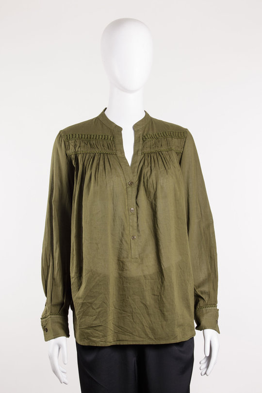 Bluse Clarys Top 13042F096 olive, Nili Lotan