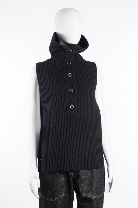Weste Open Collar W6 W UK7148 black, Uma Wang