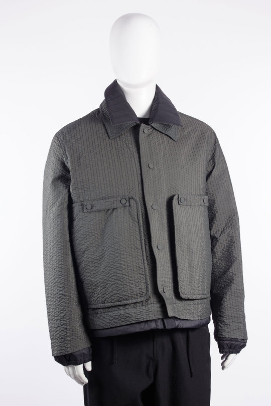 Jacke WOJKT123 Double Quilt Worker army green, CRAIG GREEN