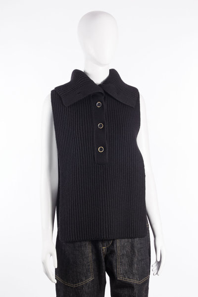 Weste Open Collar W6 W UK7148 black, Uma Wang
