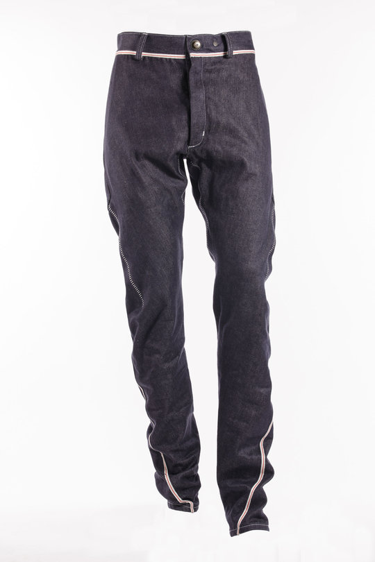 Hose Torsade Selvage raw blue, Isaac Sellam