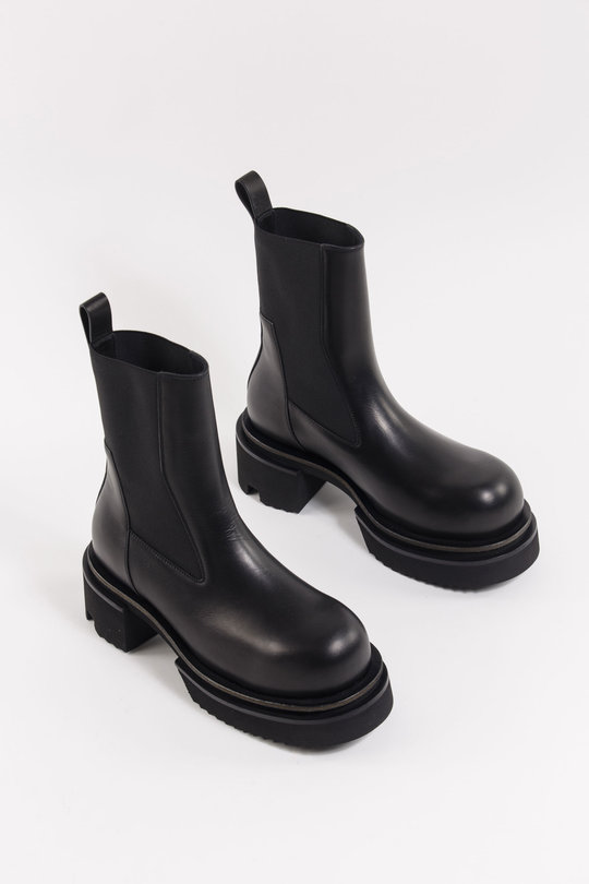 Schuhe RU01F2832 LOO Beatle Bogun black, Rick Owens