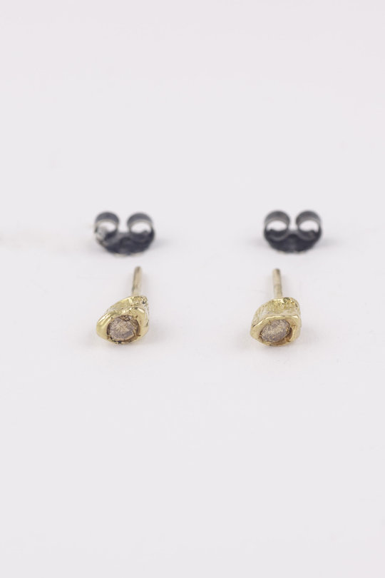 Ohrring gelbgold mit Cognac Diamant gold, Rosa Maria Jewellery