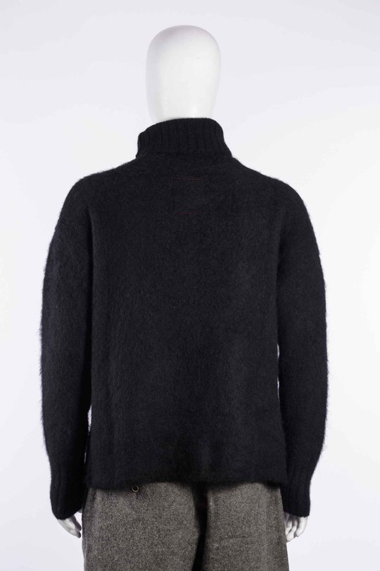 Pullover W6 M Uk7164 Highneck Top black, Uma Wang