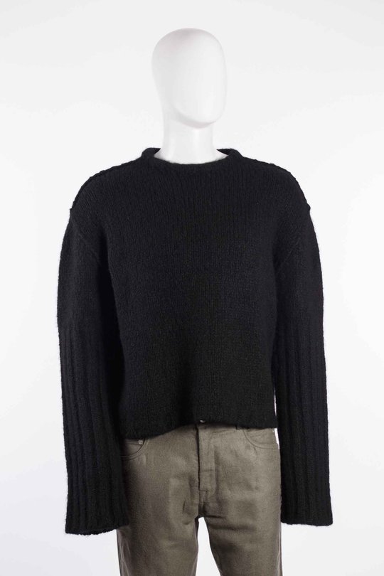 Pullover RU02F4631 KWSSE ROUND NECK black, Rick Owens