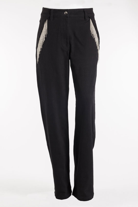 Hose AX471 Maloni black metallic, Iro
