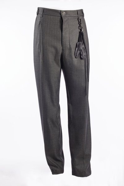 Hose 262_MPT084_FLNSCHA LOOSE PLEATED PANT grey, SONG FOR THE MUTE