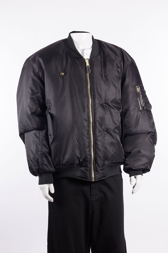 Jacke Customized Bomber Jacket + Lapel Insert black, Marina Yee