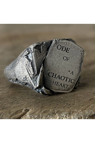 Ring TG001125 Ode of Chaotic heart silver, TÓ GARAL