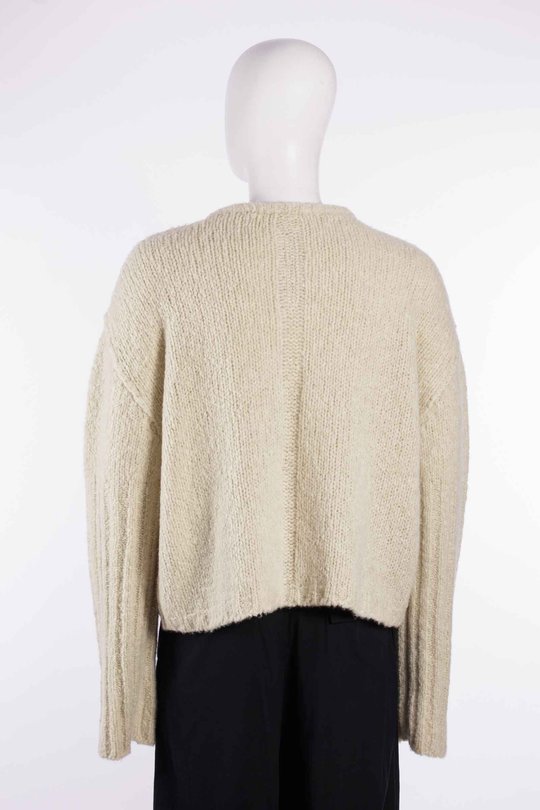 Pullover RU02F4631 KWSSE Round Neck natural, Rick Owens