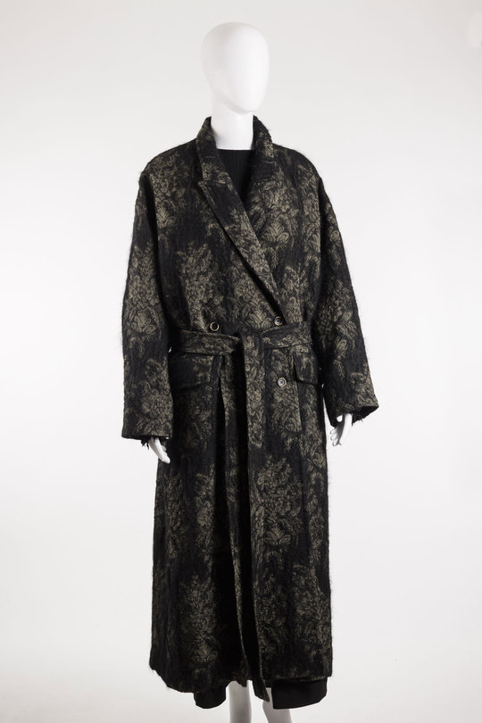 Mantel W5 W UW8052 Cicero Coat Trinidad D1 black/tan, Uma Wang