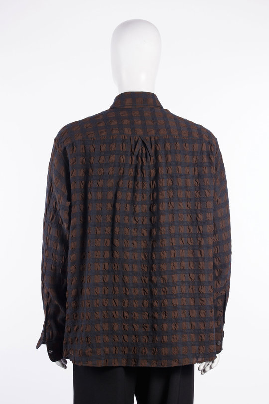 Hemd OS Veterano Shirt coffee/asphalt, Willy Chavarria
