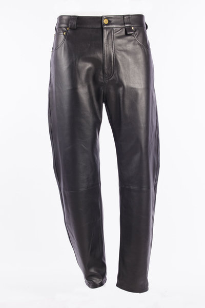 Lederhose MMLPA019-036N-001-34 Leather Chente Pant black, Willy Chavarria