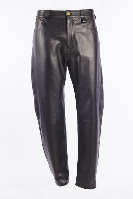 Lederhose MMLPA019-036N-001-34 Leather Chente Pant black, Willy Chavarria