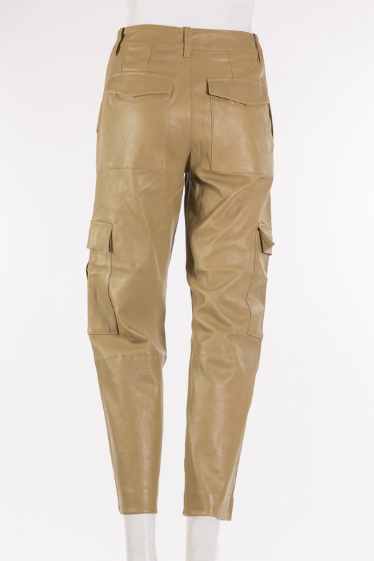 Lederhose Baggy Lowrise Cargo Crop Pants caramel, SPRWMN