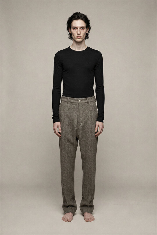 Hose RU02F4348 WBI Joris Pants black melange, Rick Owens