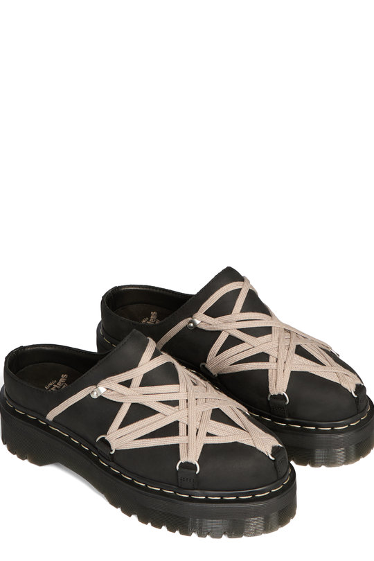 Sandale Quad Sole Megalace Mule 43066001 black, Rick Owens