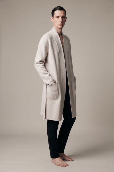 Mantel Duster Coat chalk, Label Under Construction