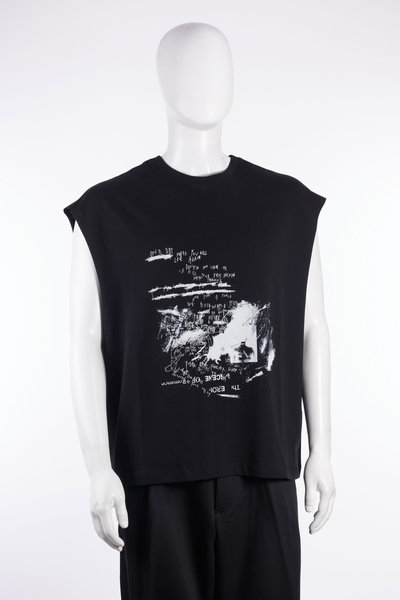Tanktop UJ25PF26 black, Isabel Benenato