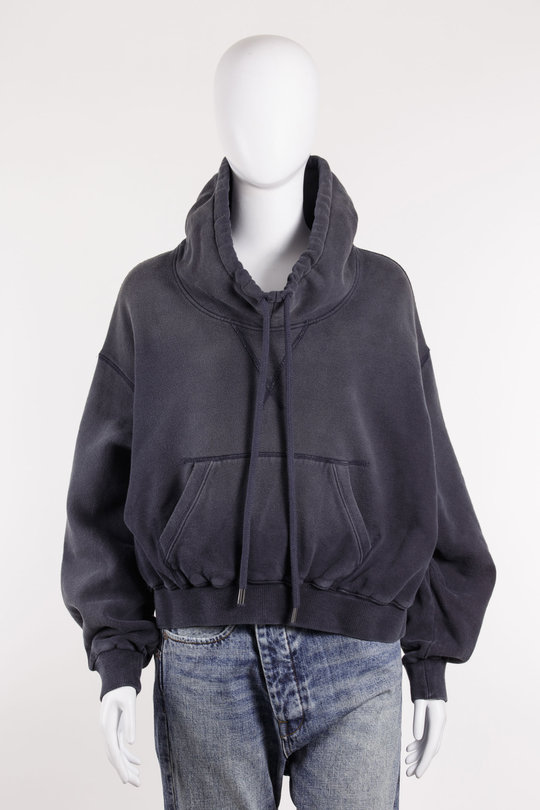 Hoodie Funnel Neck Cropped Popover R13WK255 navy, R 13