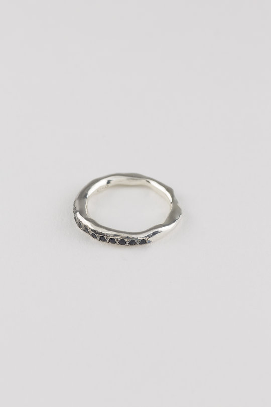 Ring mit schwarzen Diamanten black/ white, Rosa Maria Jewellery