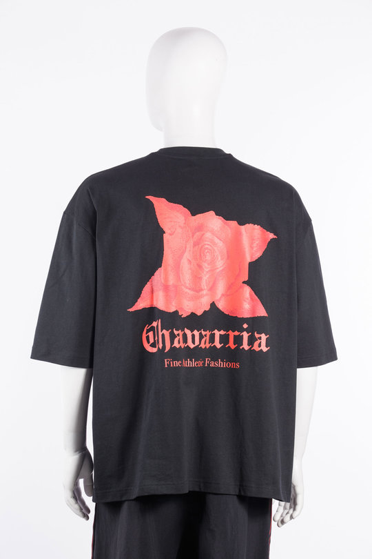 T-Shirt KZ3115 WC Rose Tee black, Adidas Originals by Willy Chavarria