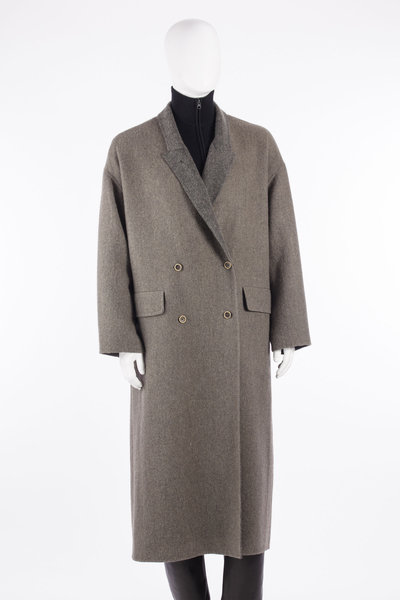 Mantel W6 W UW8029 Cicero Coat grey, Uma Wang
