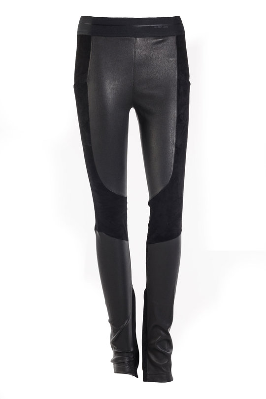 Leder Hose 006HW202 CL Racer Legging black, Helmut Lang