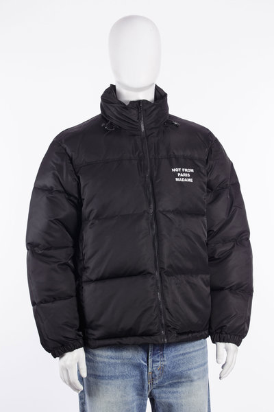 Jacke Slogan Puffer Jacket black, Drôle de Monsieur