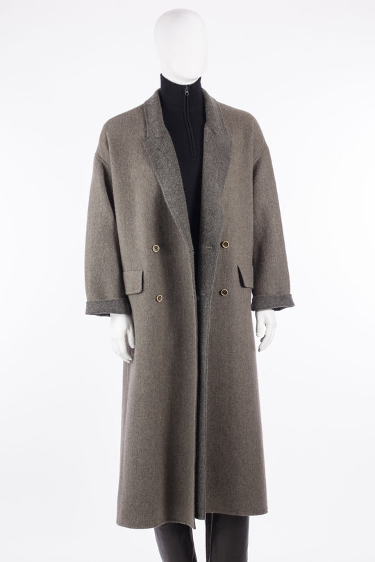 Mantel W6 W UW8029 Cicero Coat grey, Uma Wang