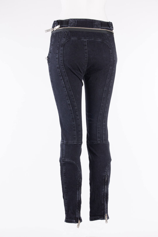 Jeans Biker Schwarz, UNRAVEL PROJECT