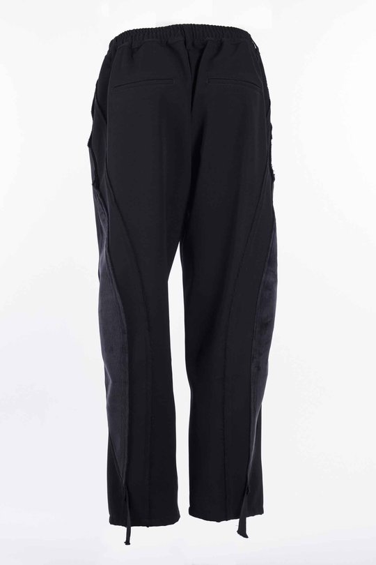 Hose 262_UPT100_PGBDBLK TEAR DROP TRACK PANT black, SONG FOR THE MUTE