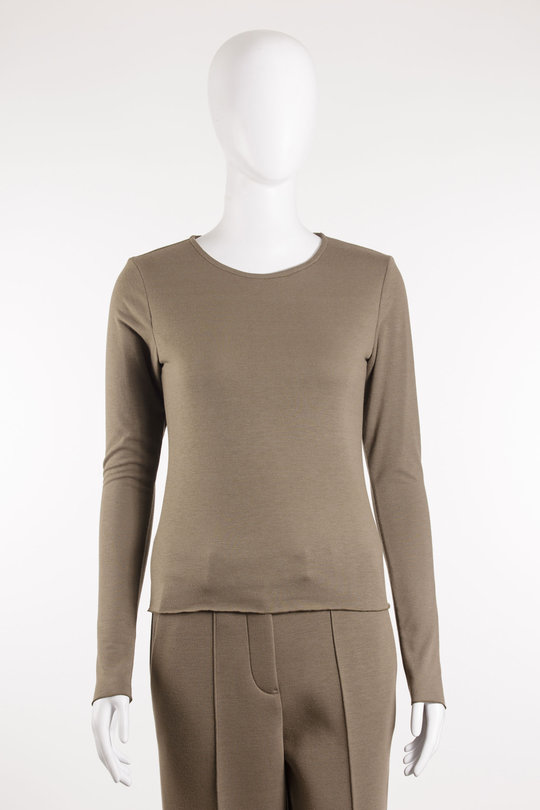 Pullover Single Jersey Longsleeve 19-1031342 taupe, Uli Schneider