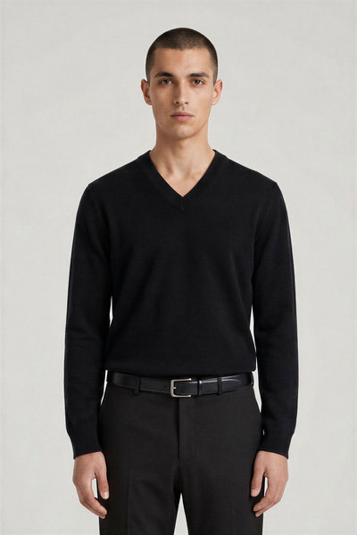 Pullover V-Neck 3024010 Clayton black, Lisa Yang