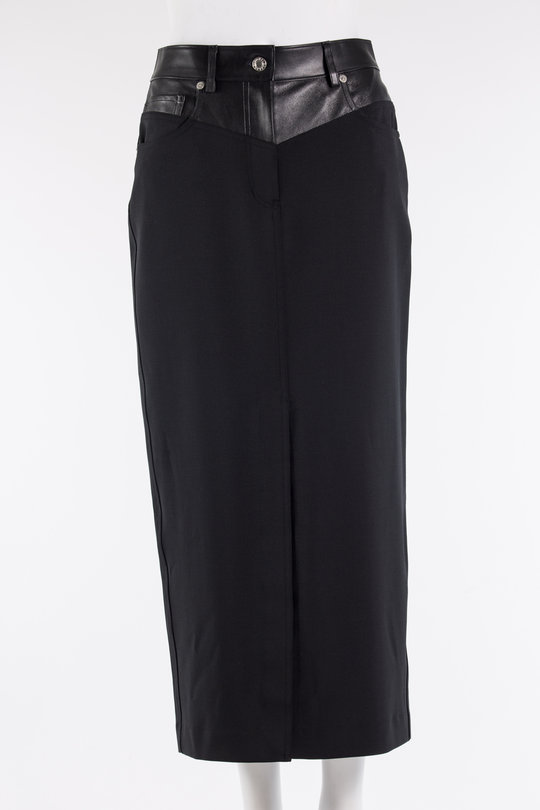 Rock Garter Skirt N06HW306 black, Helmut Lang