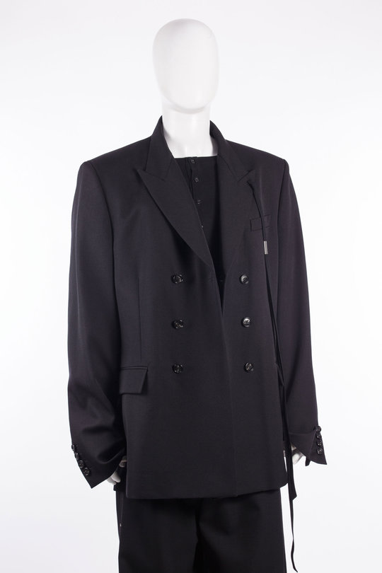 Sakko Waldus Pick Lapel Double Breasted 2602-M-JA07-FA761-099 black, Ann Demeulemeester